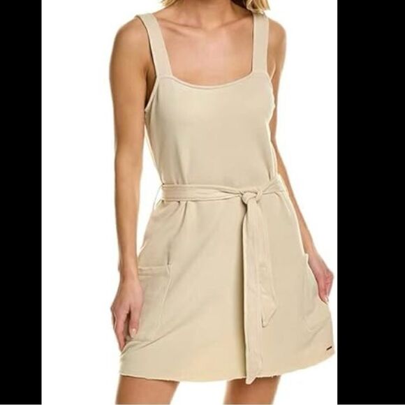 Anthropologie black summer tank dress w/ pockets cotton stretch NWT M/L - Picture 8 of 16